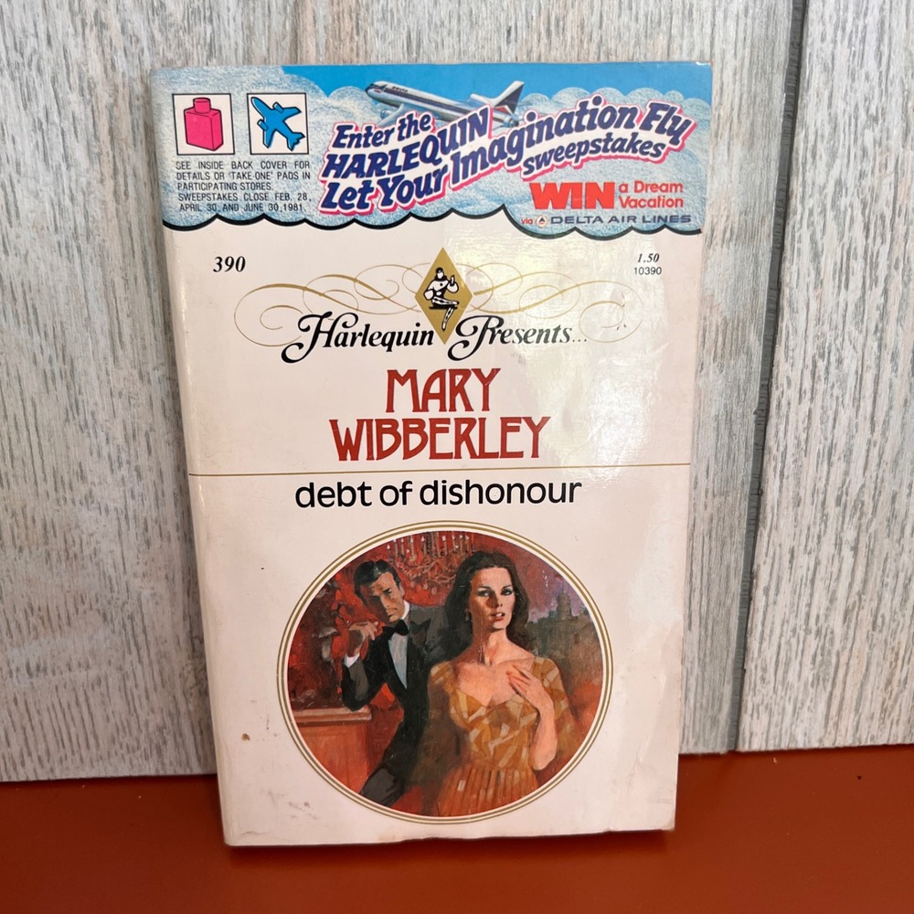 Debt of Dishonour Mary Wibberley Harlequin Presents 390 Vtg Romance 1980 Book